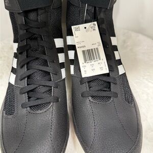 adidas AQ3325 Black Wrestling Shoes Men's US 14 UK 13.5 Wrestling Lutte